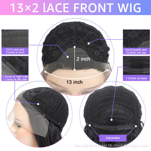 Cheap Factory Price 22inch Long Ombre Color Body Deep Wave Synthetic Hair Wigs for Black Woman Hd Lace Front Wig Heat Resistant